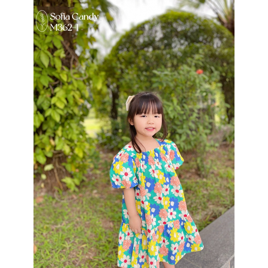 VNXK- Váy Mia xinh xắn in hoa cho bé gái mặc mùa hè -MÃ ĐBG04