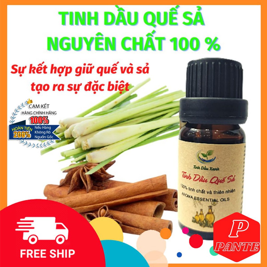 Tinh Dầu Quế Sả Nguyên Chất 10 ml