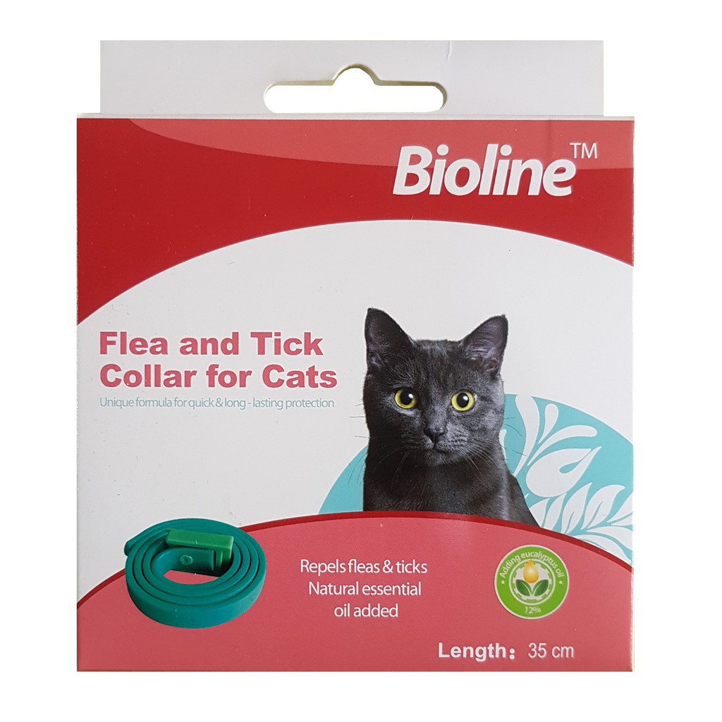 Vòng cổ chống ve rận cho chó mèo Bioline dùng cho chó mèo dưới 10kg