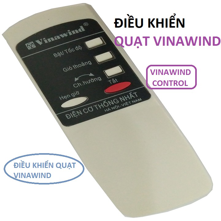 ĐIỀU KHIỂN QUẠT VINAWIND - REMOTE ĐIỀU KHIỂN Quạt Điện Cơ Thống Nhất Bảo Hành Đổi Mới Tặng Pin Sịn