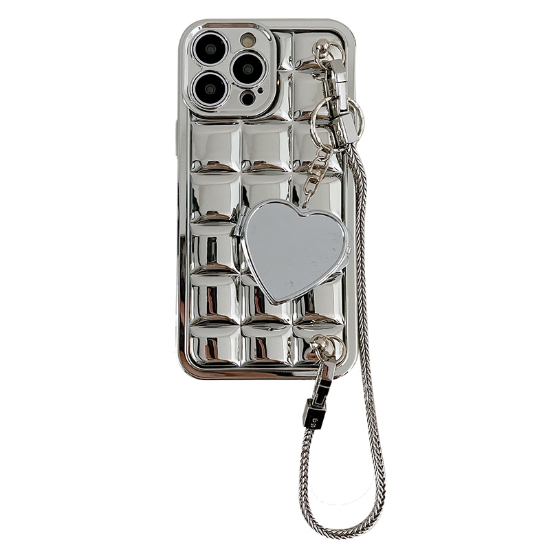 Ốp Điện Thoại Silicon Vuông Màu Bạc Cao Cấp Cho Iphone 14pro Max 13 12 11 14pro X XR 14plus