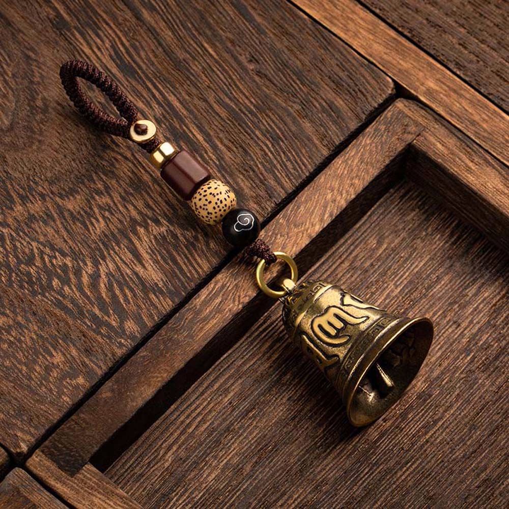 Móc khóa chuông tết sáu dây phong cách Phật Giáo Tây Tạng