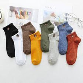 Set 10 đôi tất nữ, hình gấu brown kèm túi đựng siêu xinh