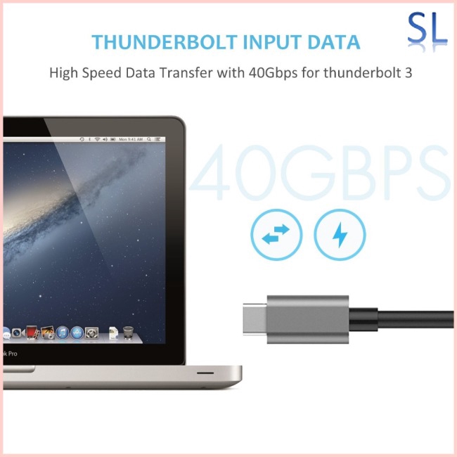 Cáp chuyển đổi Type C sang HDMI Gigabit Ethernet RJ45 LAN cho Macbook Pro Thunderbolt 3