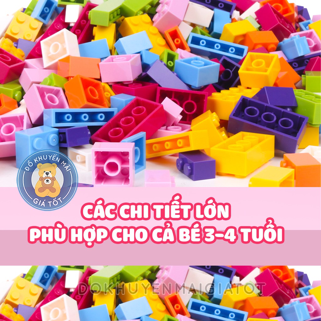 Bộ đồ chơi lắp ráp, xếp hình 460 chi tiết mô hình lego hộp gạch sáng tạo cho bé phát triển trí tuệ 2901