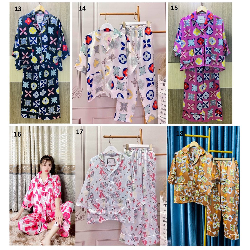 Đồ Bộ Lụa Mới - Mai Ngô - Tay Cánh Dơi Quần Dài