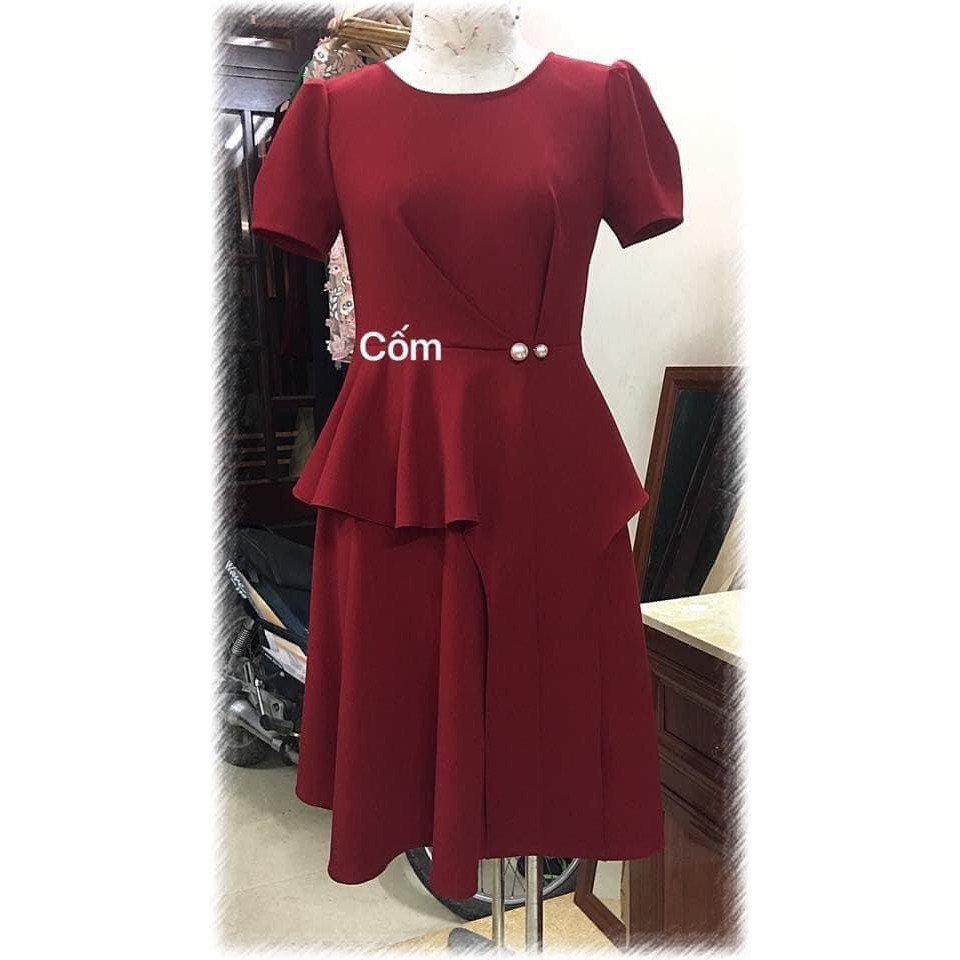 Rập giấy BẢN VẼ KHÔNG PHẢI QUẦN ÁO, VÁY may váy Peplum công sở - Helensewing