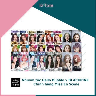 Thuốc Nhuộm Tóc Hello Bubble Foam x BLACKPINK - Chính hãng Mise En Scene mẫu BlackPink - 18 màu