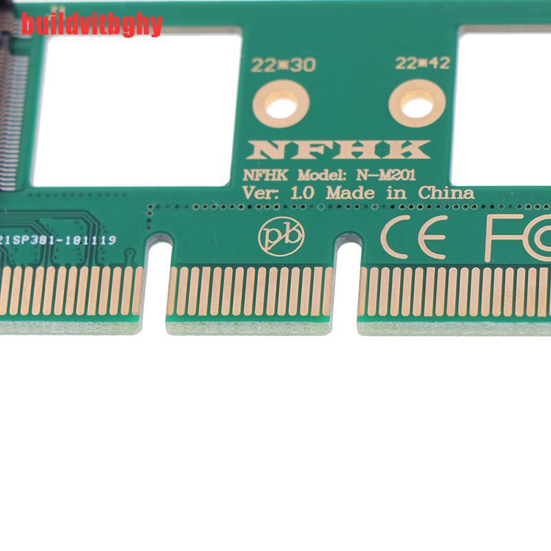 {buildvitbghy}NVMe M.2 NGFF SSD to PCI-E PCI express 3.0 16x x4 adapter riser card converter OSE