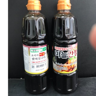 Nước Tương Tỏi ( Garlic Soy Sauce For Chicken - Sốt Ướp Thịt Gà Hàn Quốc 1,05Kg/ Chai
