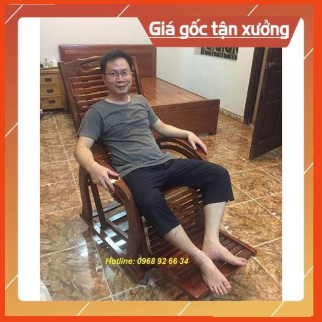 [Khuyến Mãi Sốc] Ghế gỗ thư giãn lim,  Chất liệu ghế lim nam phi sơn PU cao cấp