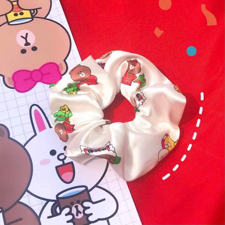 Cột tóc Scrunchies Tết Xuân