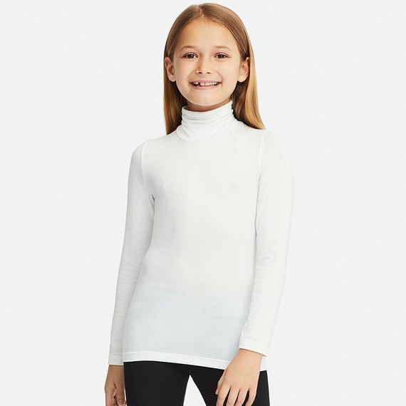 Áo giữ nhiệt heattech trẻ em KID cổ lọ của UNIQLO - Nhật