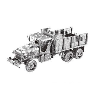 đồ chơi lắp ráp mô hình mini 3d kim loại, Xe Truck, đồ chơi xếp hình