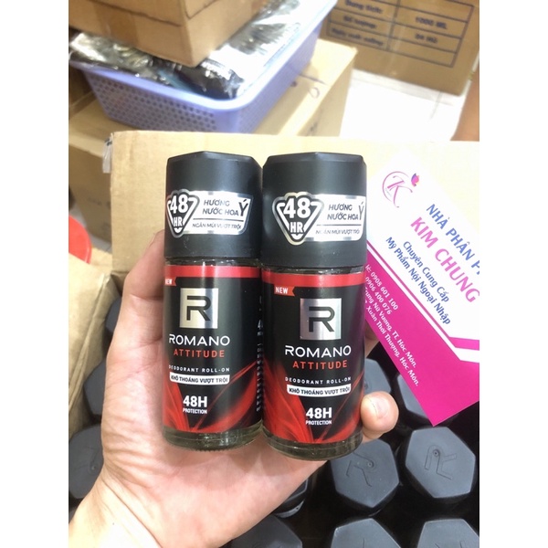 Lăn khử mùi nam Romano Atttitude 50ml (Màu đỏ)