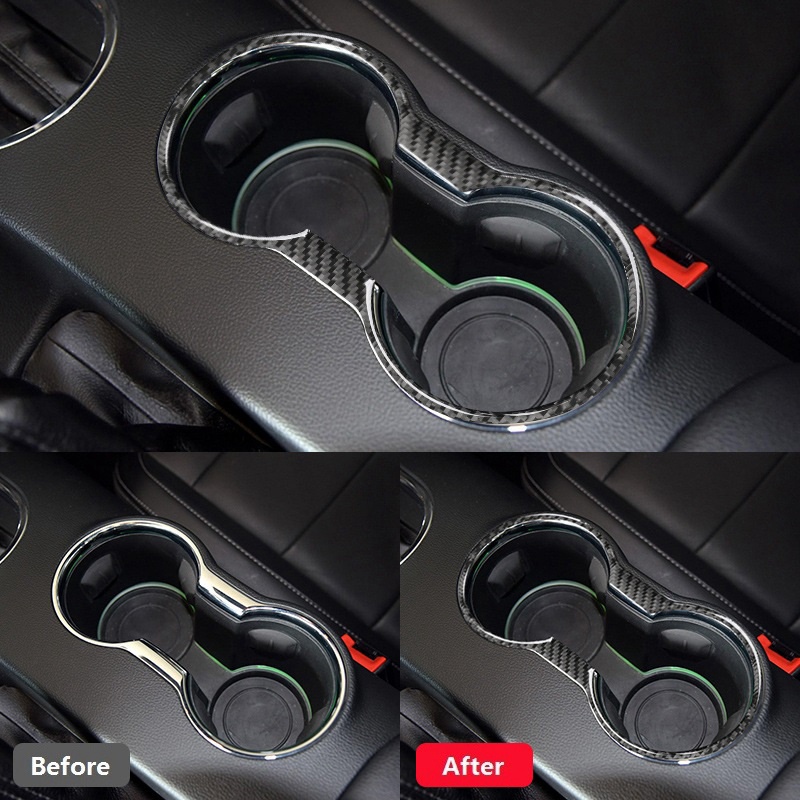 Khung Gắn Cốc Nước Bằng Sợi Carbon Cho Ford Mustang 2015 2016 2017 2018 2019 2020