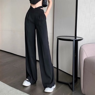 Quần ống rộng cạp chéo hở eo siêu quyến rũ