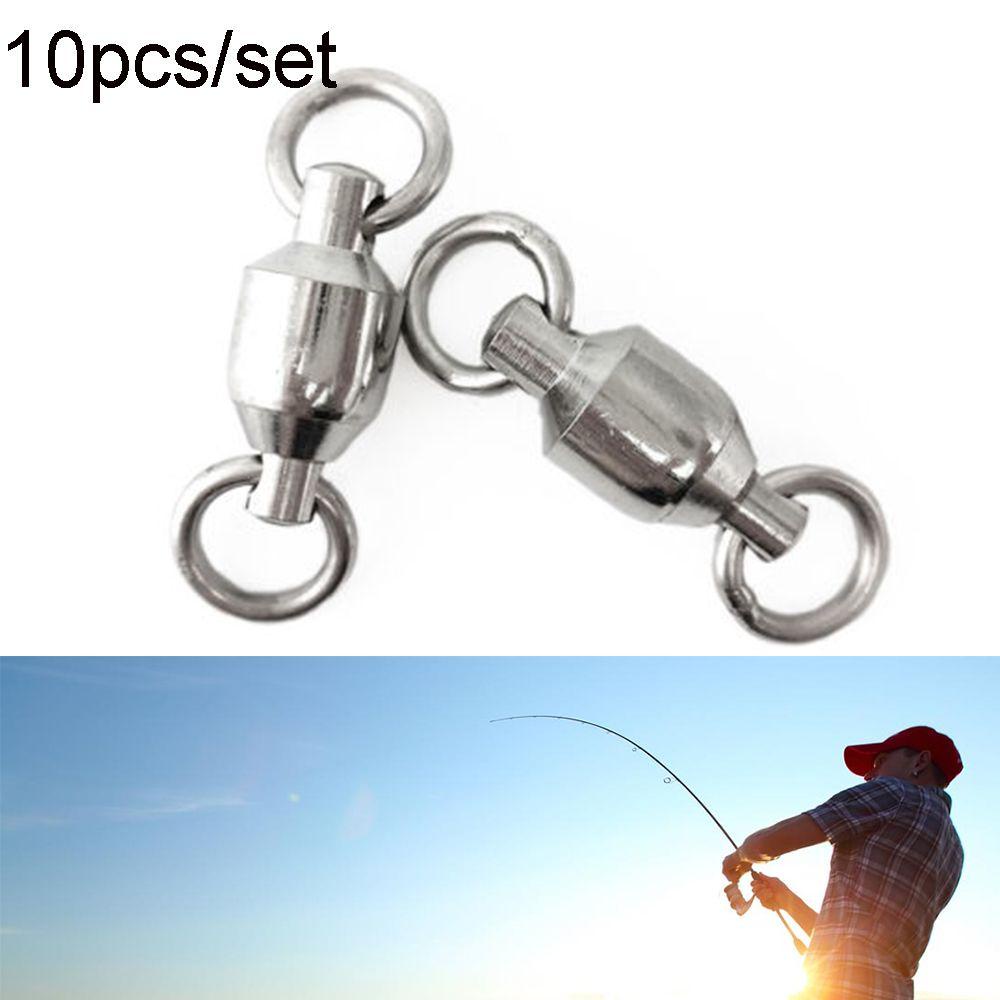 LEISURE Set 10 Đầu Nối Xoay Câu Cá Size 0 # Đến 10 # Chất Lượng Cao