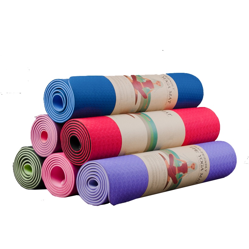 THẢM TẬP YOGA , THẢM TẬP GYM TPE CAO CẤP 2 LỚP 6MM VÀ 8MM