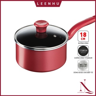 Nồi cán dài quánh kích thước 18cm, có nắp và chống dính Tefal So Chef 18cm G1352395 - Hàng chính hãng