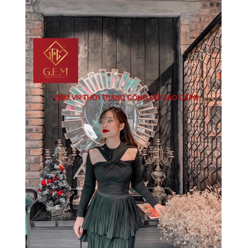 Áo hải tú áo hiền hồ xoắn cổ khoét vai nữ tính nhẹ nhàng chất vải loại 1 mặc được cả mùa hè và mùa đông