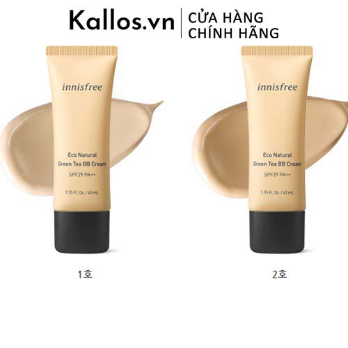 [TEM CHÍNH HÃNG] Kem Nền Trà Xanh Innisfree Eco Natural Green Tea BB Cream SPF29 PA ++