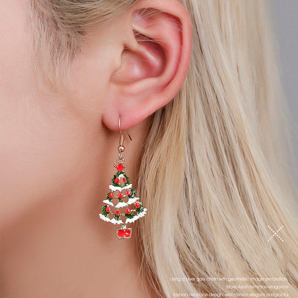 Khuyên Tai Hình Cây Thông Giáng Sinh