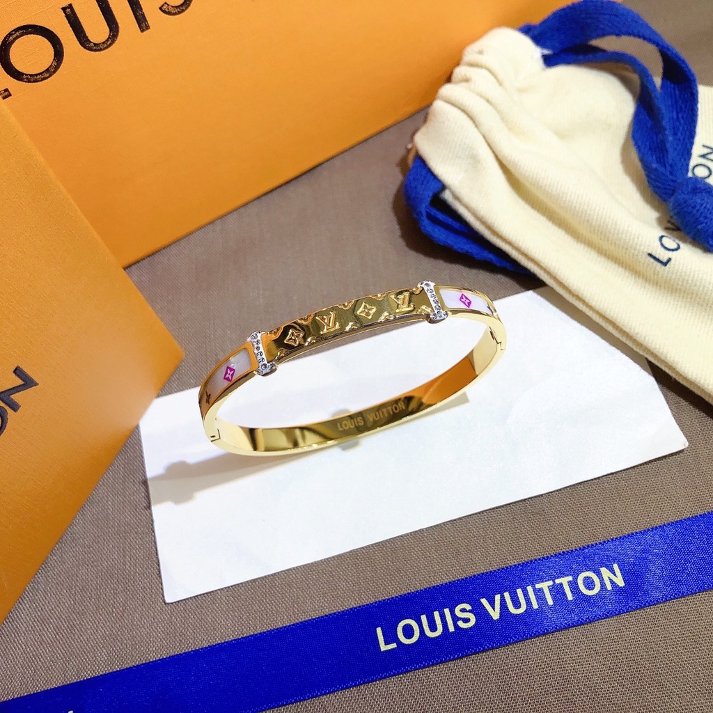 LOUIS VUITTON Vòng Tay LV Cao Cấp Thời Trang Cho Cặp Đôi