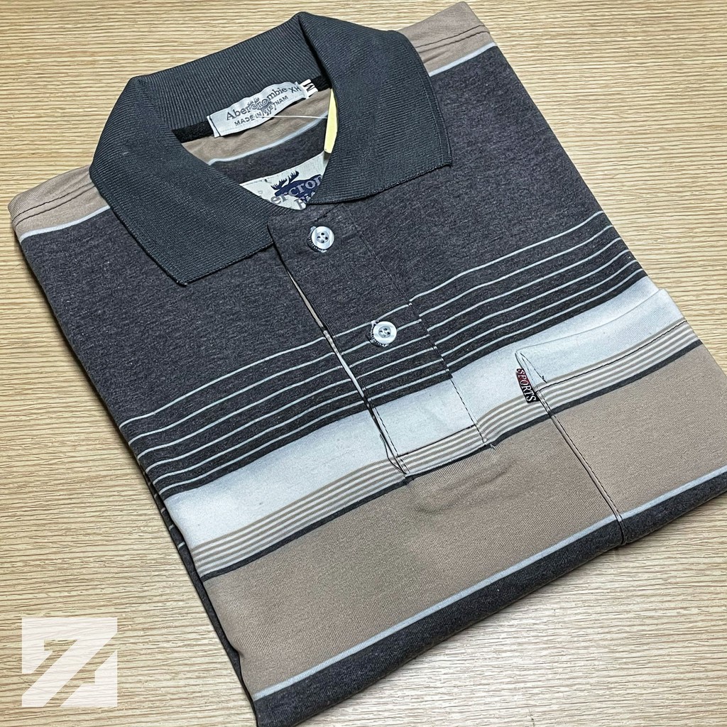 Áo Thun Nam ZEO Trung Niên Cổ Bẻ  Form Rộng Rãi Chất Cotton Loại Đẹp