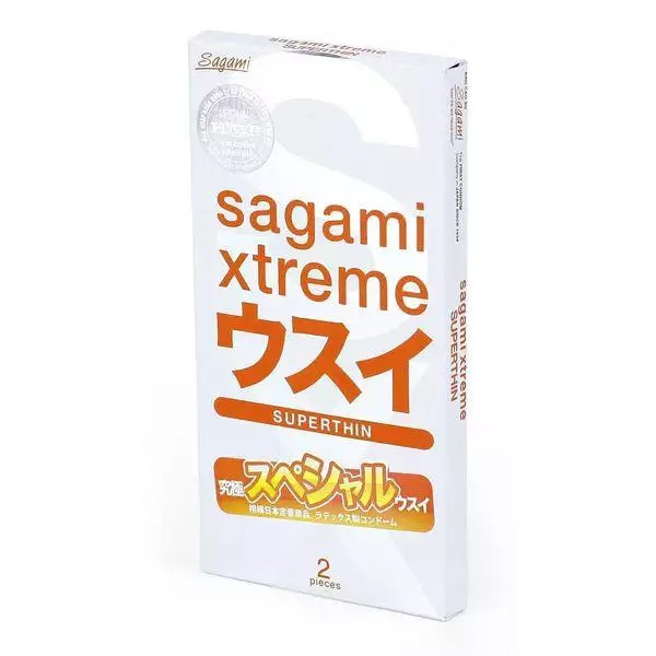 Bao cao su Sagami Superthin bcs siêu mỏng nhiều gel bôi trơn không mùi 1 hộp 10c + 1 hộp 2c che tên - thegioisoi