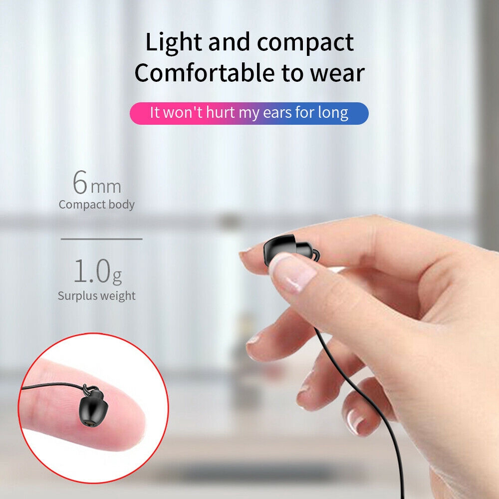 Sleeping Earphones HiFi Soft Silicone Headsets With Built-in Microphone 3.5mm In-Ear Wired Earphone For Smartphones