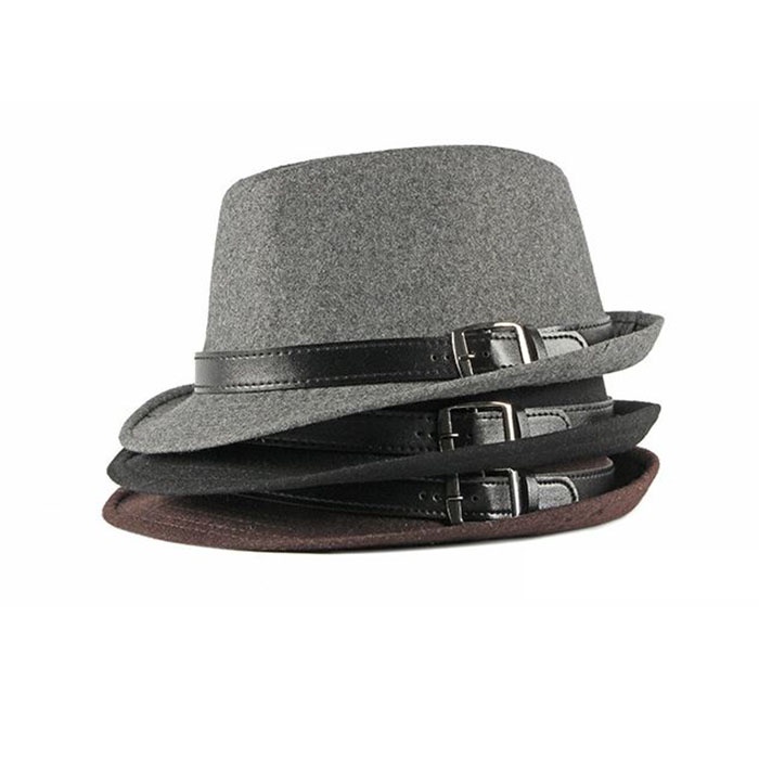 Mũ phớt, Nón cao bồi Fedora Classic thắt da cực chất cho nam và nữ