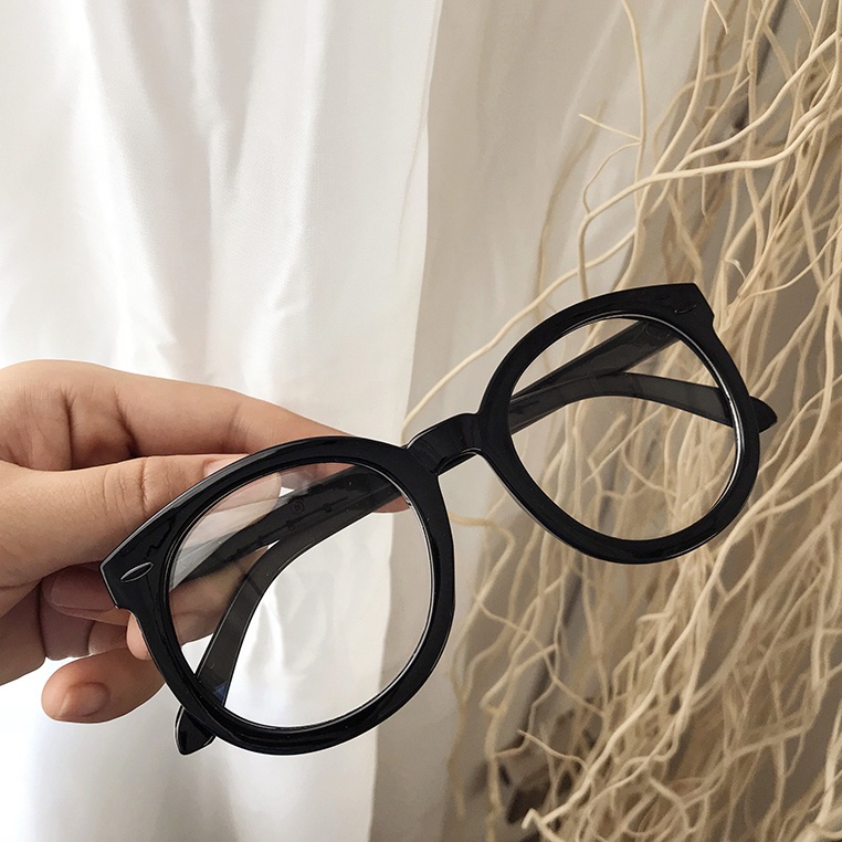 Gọng Kính Đen Phong Cách Retro Hàn Quốc