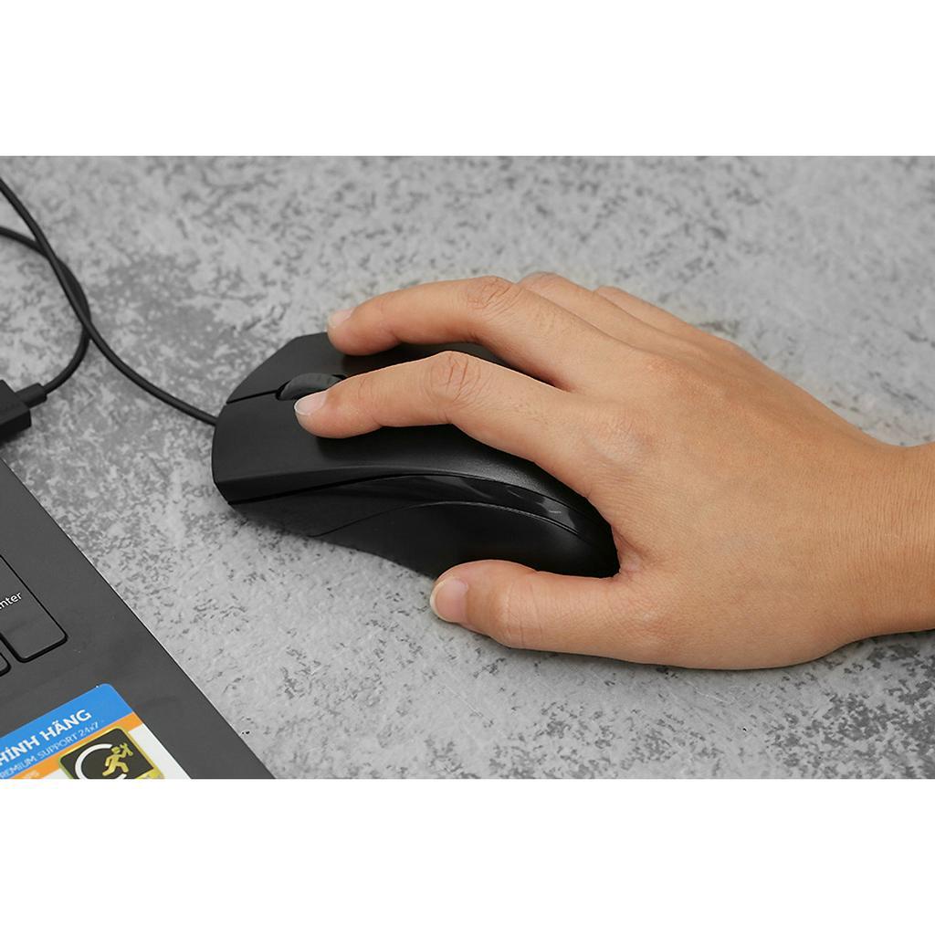 Chuột Có Dây Silent Rapoo N1200 Đen - Hàng Chính Hãng