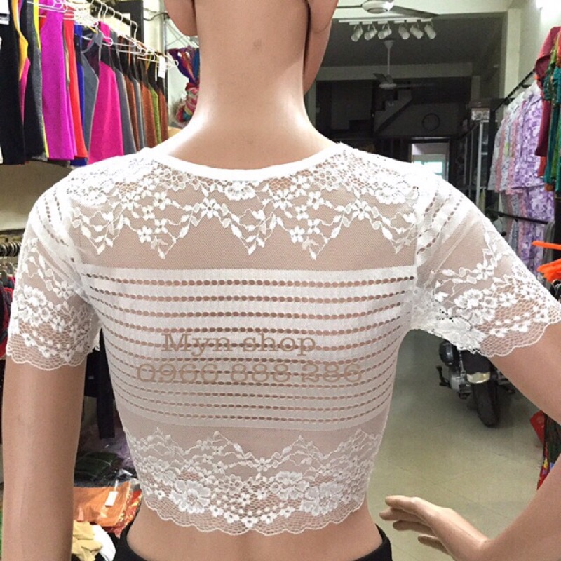 Áo ren mặc trong váy sát nách