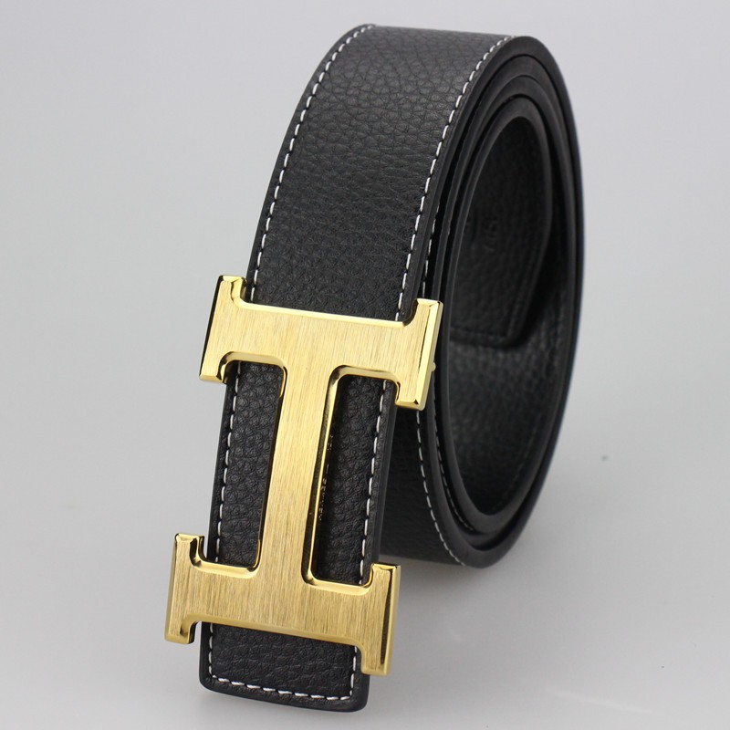 Thắt lưng da phối logo HERMES thiết kế sang trọng cho nam