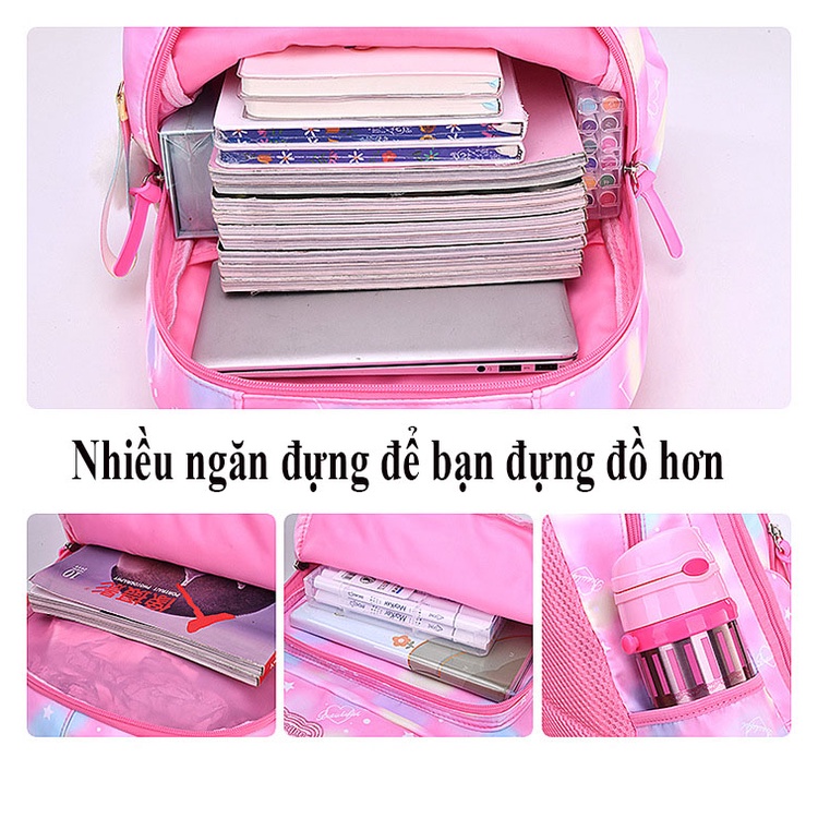 [2 size] Balo Chống Gù – Balo Học Sinh – Balo Công Chúa Dành Cho Bé Gái Siêu Nhẹ Mẫu Mới Cao Cấp cho bạn gái