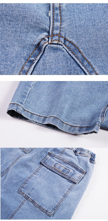 Quần short Rick Owens DRKSHDW cropped crotch denim short fw20