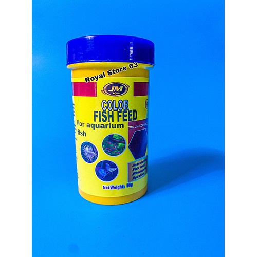Thức ăn cho tất cả loại cá thuỷ sinh,Thức ăn cá cảnh Color Fish Feed JM AQUA loại tốt - hạt nhuyễn