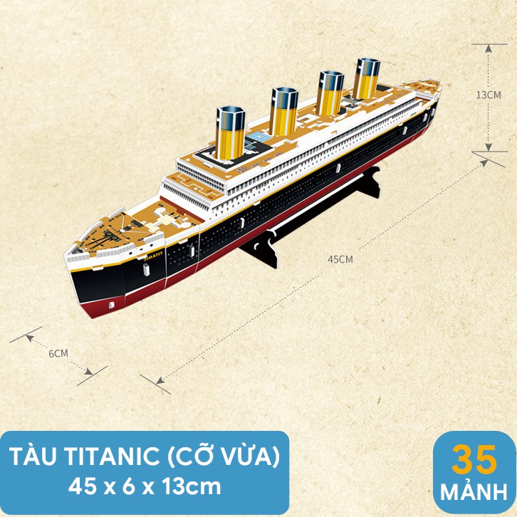 Mô hình lắp ghép 3D Cubic Fun - Tàu Titanic