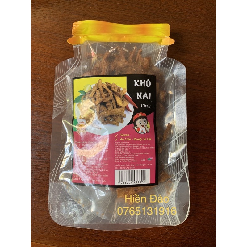 KHÔ NAI Chay 50 gr ( ăn liền)