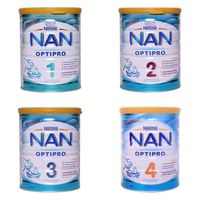 Sữa Nan Nga đủ số 400g, 800g