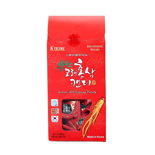 Kẹo hồng sâm 6 năm tuổi 200g