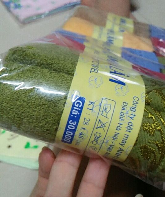 Khăn Rửa Mặt Sợi Bông Coton Cao Cấp Anh Lâm