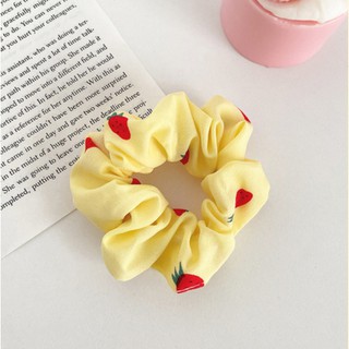 Dây buộc tóc, cột tóc đuôi ngựa scrunchies hoa quả dễ thương