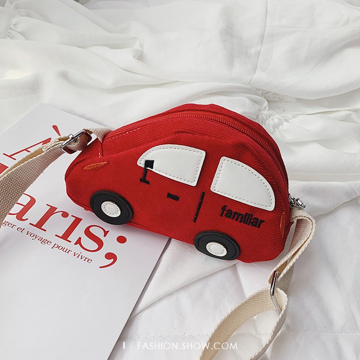 Túi đeo chéo hình ô tô cho bé trai và bé gái