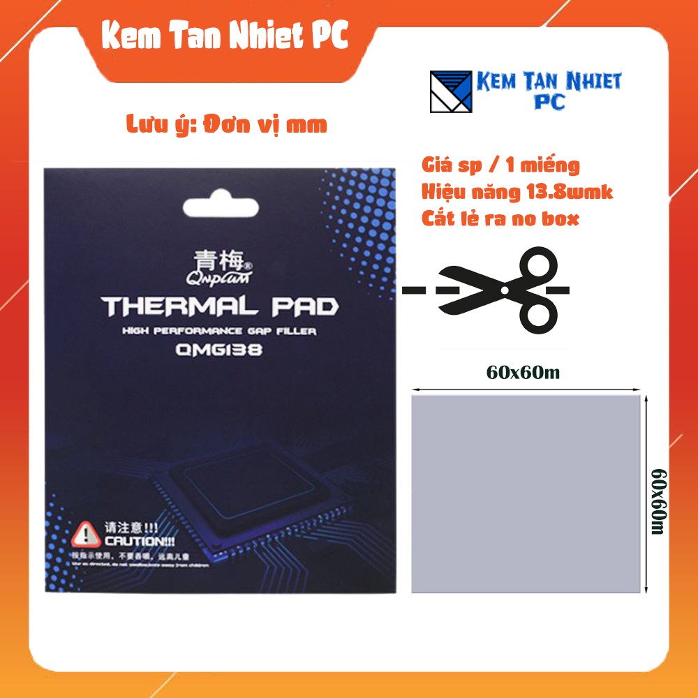 Miếng Tản Nhiệt Thermal Pad QNPLUM 138 (13.8w/mk)