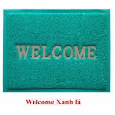 Thảm nhựa chống trơn trượt cao cấp Welcome 80x120cm