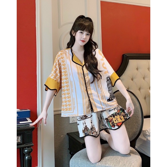 bộ lụa cánh dơi gợn sóng | BigBuy360 - bigbuy360.vn