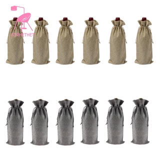 Set 12 Túi Vải Đựng Chai Rượu Vang Tiện Lợi